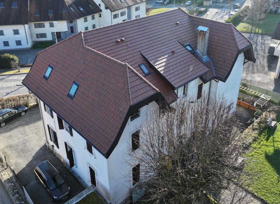 Rénovation charpente gendarmerie de Groisy